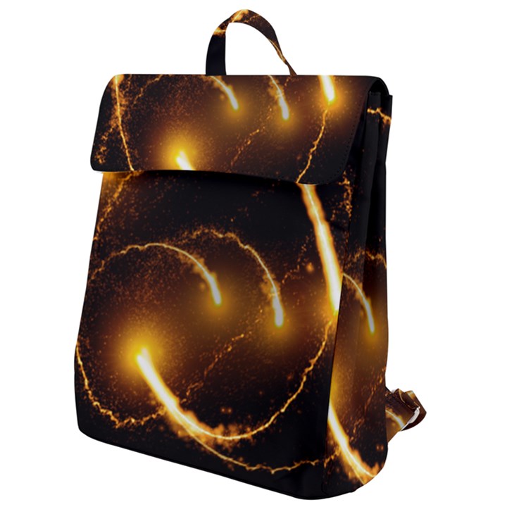 Flying Comets in the cosmos Flap Top Backpack