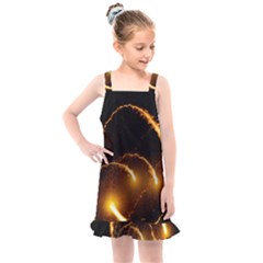 Flying Comets In The Cosmos Kids  Overall Dress by picsaspassion