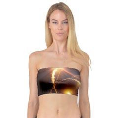 Flying Comets And Light Rays, Digital Art Bandeau Top