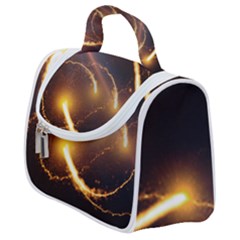 Flying Comets And Light Rays, Digital Art Satchel Handbag by picsaspassion