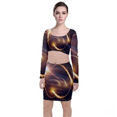 Flying Comets And Light Rays, Digital Art Top And Skirt Sets by picsaspassion