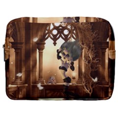 Little Dark Fairy In The Night Make Up Pouch (large) by FantasyWorld7