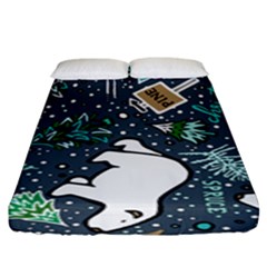 Midnight Tree Farm Fitted Sheet (king Size)