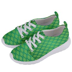 Pattern Texture Geometric Green Women s Lightweight Sports Shoes