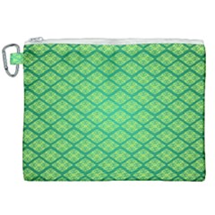 Pattern Texture Geometric Green Canvas Cosmetic Bag (xxl) by Mariart