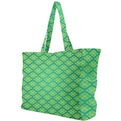 Pattern Texture Geometric Green Simple Shoulder Bag