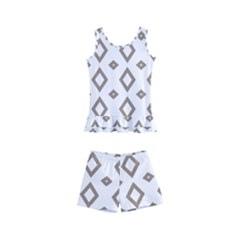 Background Texture Triangle Kids  Boyleg Swimsuit