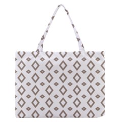 Background Texture Triangle Zipper Medium Tote Bag