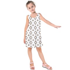 Background Texture Triangle Kids  Sleeveless Dress by HermanTelo