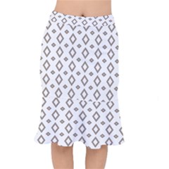 Background Texture Triangle Short Mermaid Skirt