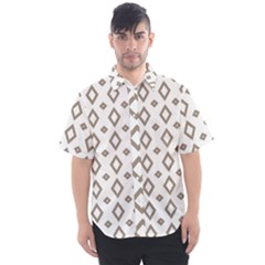 Background Texture Triangle Men s Short Sleeve Shirt