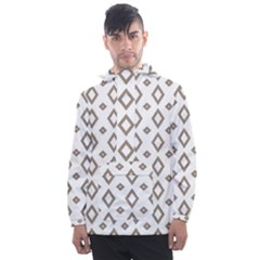 Background Texture Triangle Men s Front Pocket Pullover Windbreaker