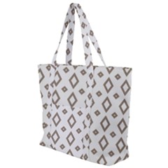 Background Texture Triangle Zip Up Canvas Bag