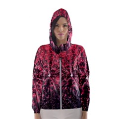 Abstract Background Wallpaper Women s Hooded Windbreaker