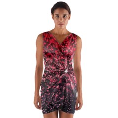 Abstract Background Wallpaper Wrap Front Bodycon Dress