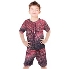 Abstract Background Wallpaper Kids  Tee And Shorts Set by HermanTelo