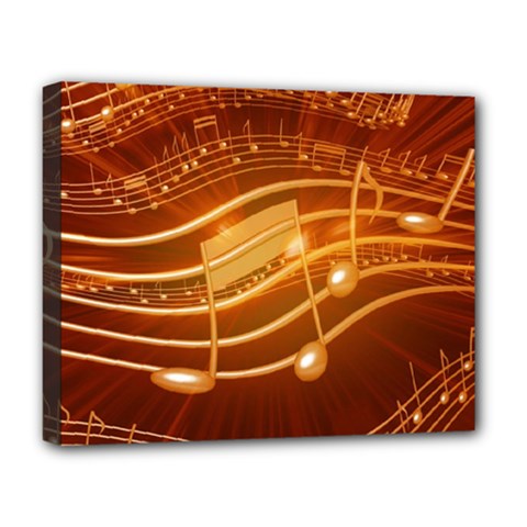 Music Notes Sound Musical Love Deluxe Canvas 20  X 16  (stretched)