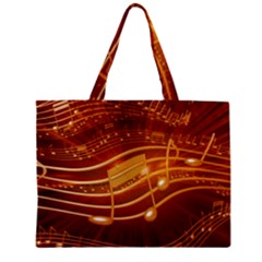 Music Notes Sound Musical Love Zipper Mini Tote Bag