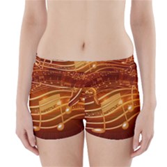 Music Notes Sound Musical Love Boyleg Bikini Wrap Bottoms