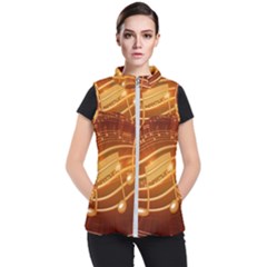 Music Notes Sound Musical Love Women s Puffer Vest