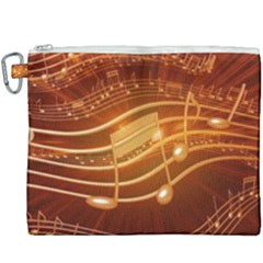 Music Notes Sound Musical Love Canvas Cosmetic Bag (xxxl) by HermanTelo