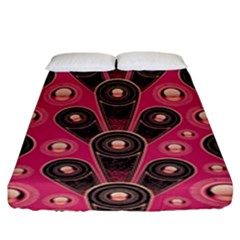 Background Abstract Pattern Fitted Sheet (king Size)