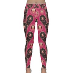 Background Abstract Pattern Classic Yoga Leggings