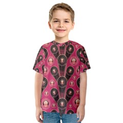 Background Abstract Pattern Kids  Sport Mesh Tee