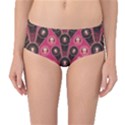 Background Abstract Pattern Mid-Waist Bikini Bottoms View1