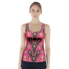 Background Abstract Pattern Racer Back Sports Top