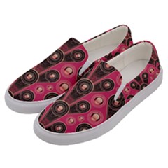 Background Abstract Pattern Men s Canvas Slip Ons