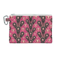 Background Abstract Pattern Canvas Cosmetic Bag (large)