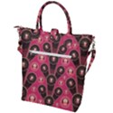 Background Abstract Pattern Buckle Top Tote Bag View2