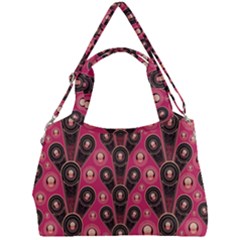 Background Abstract Pattern Double Compartment Shoulder Bag