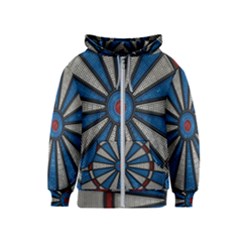 Darts Throw Kids  Zipper Hoodie by HermanTelo