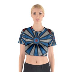 Darts Throw Cotton Crop Top