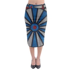 Darts Throw Midi Pencil Skirt by HermanTelo