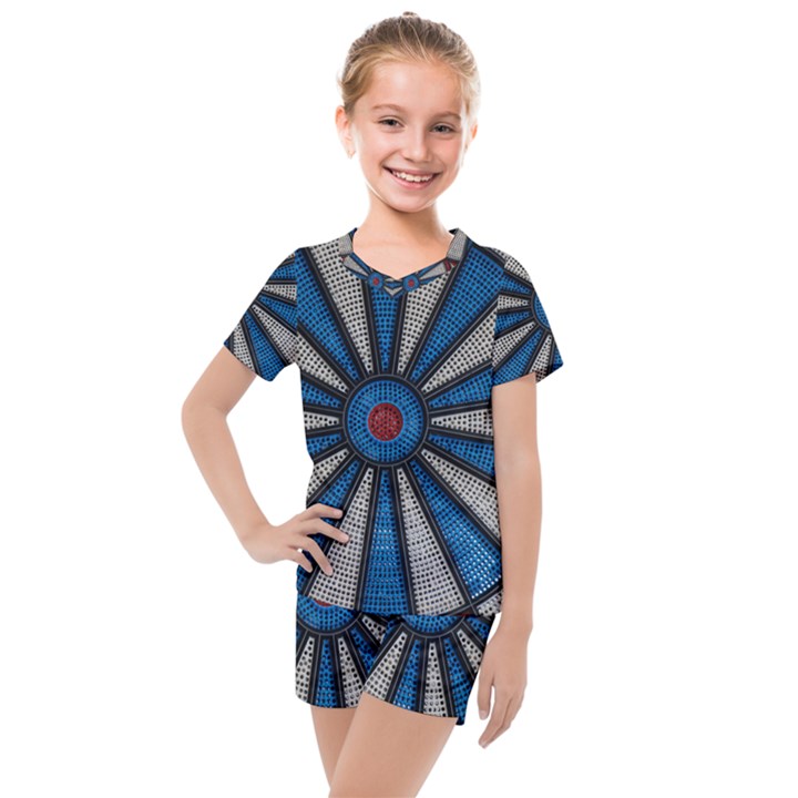 Darts Throw Kids  Mesh Tee and Shorts Set