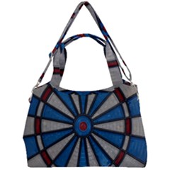 Darts Throw Double Compartment Shoulder Bag by HermanTelo