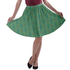 Pattern Background Blure A-line Skater Skirt