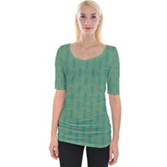 Pattern Background Blure Wide Neckline Tee