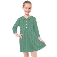 Pattern Background Blure Kids  Quarter Sleeve Shirt Dress