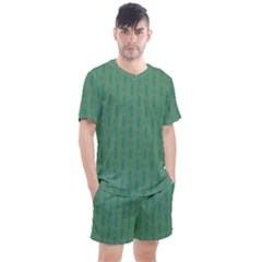 Pattern Background Blure Men s Mesh Tee And Shorts Set