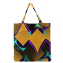 Geometric Gradient Psychedelic Grocery Tote Bag View1