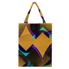 Geometric Gradient Psychedelic Classic Tote Bag by HermanTelo