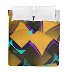 Geometric Gradient Psychedelic Duvet Cover Double Side (full/ Double Size)