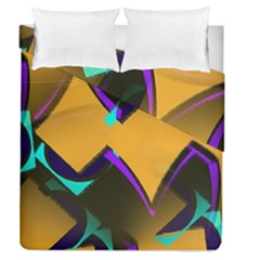 Geometric Gradient Psychedelic Duvet Cover Double Side (queen Size)