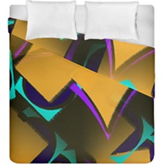 Geometric Gradient Psychedelic Duvet Cover Double Side (king Size)