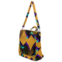 Geometric Gradient Psychedelic Crossbody Backpack