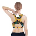 Geometric Gradient Psychedelic Sports Bra With Pocket View2